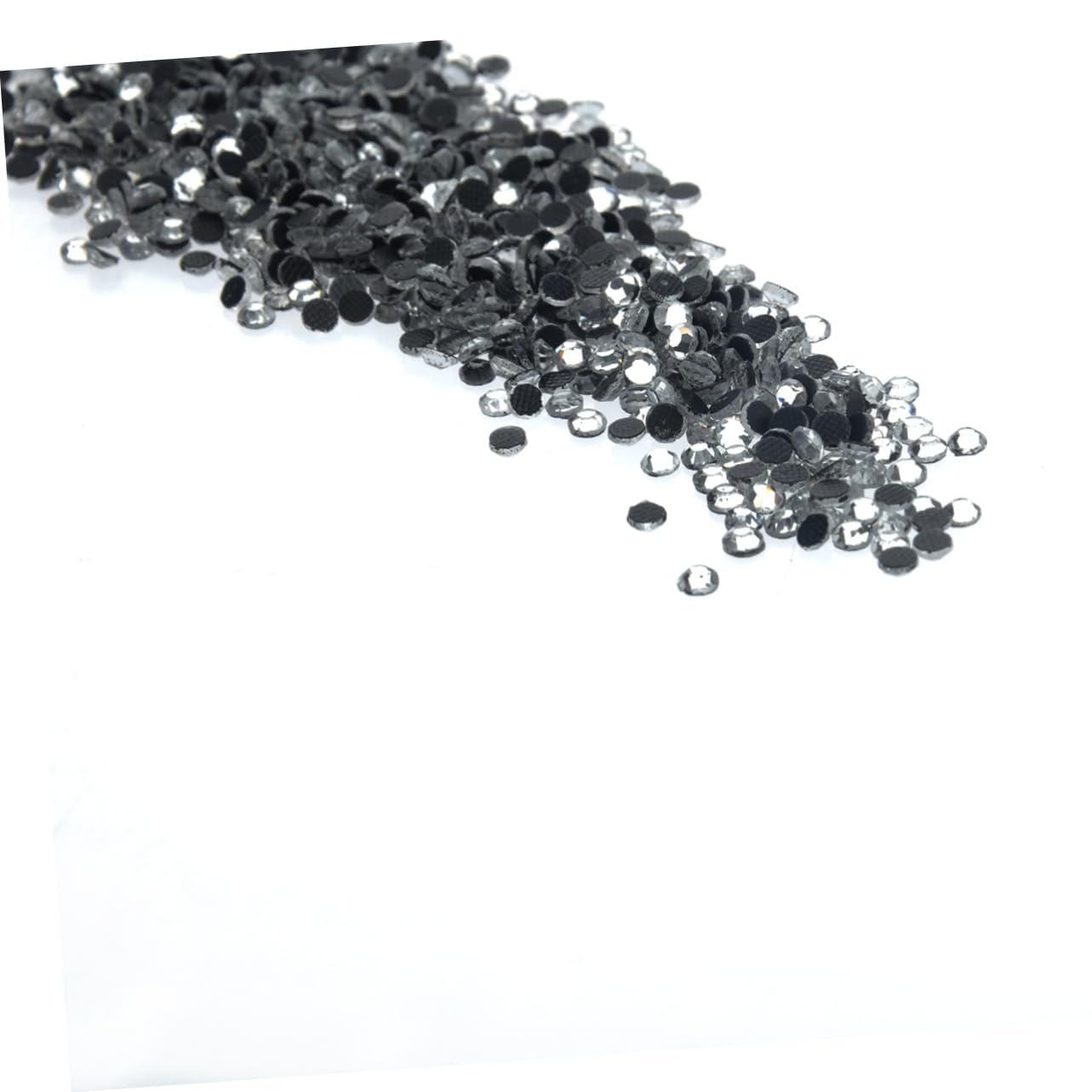 Стразы Crystal Ab Hotfix 2800 шт. для украшения одежды, сумок, ювелирных изделий и мобильных телефонов, белые, плоская задняя часть, легко наносятся, изготовлены из прочной смолы, фото №2