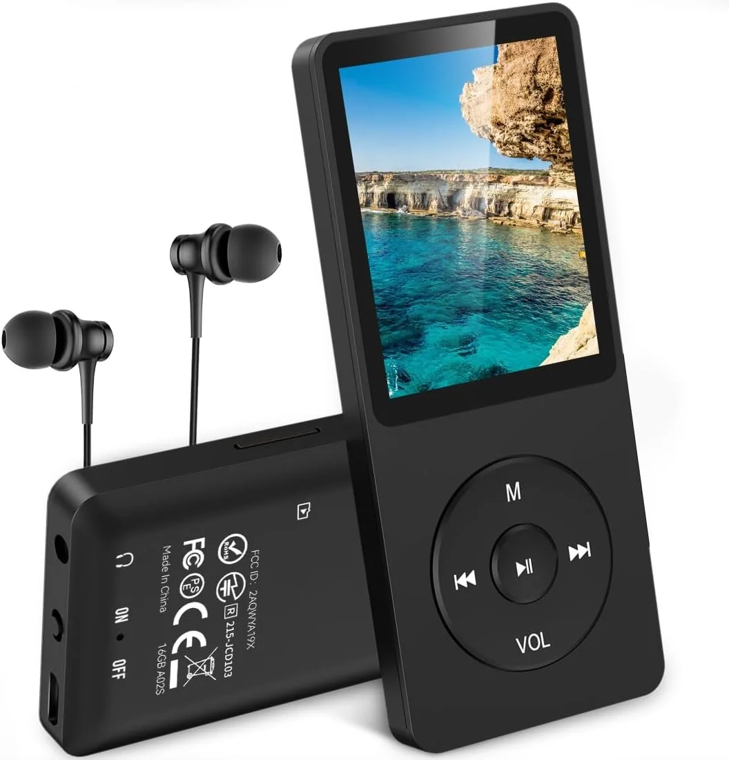 MP3-плеєр AGPTEK A02 16GB Black / 70 годин роботи / 1.8" TFT / FM-радіо / Диктофон / MicroSD до 128 ГБ / Чорний, фото №1 MP3-плеєр AGPTEK A02 16GB Black / 70 годин роботи / 1.8" TFT / FM-радіо / Диктофон / MicroSD до 128 ГБ / Чорний, фото №1
