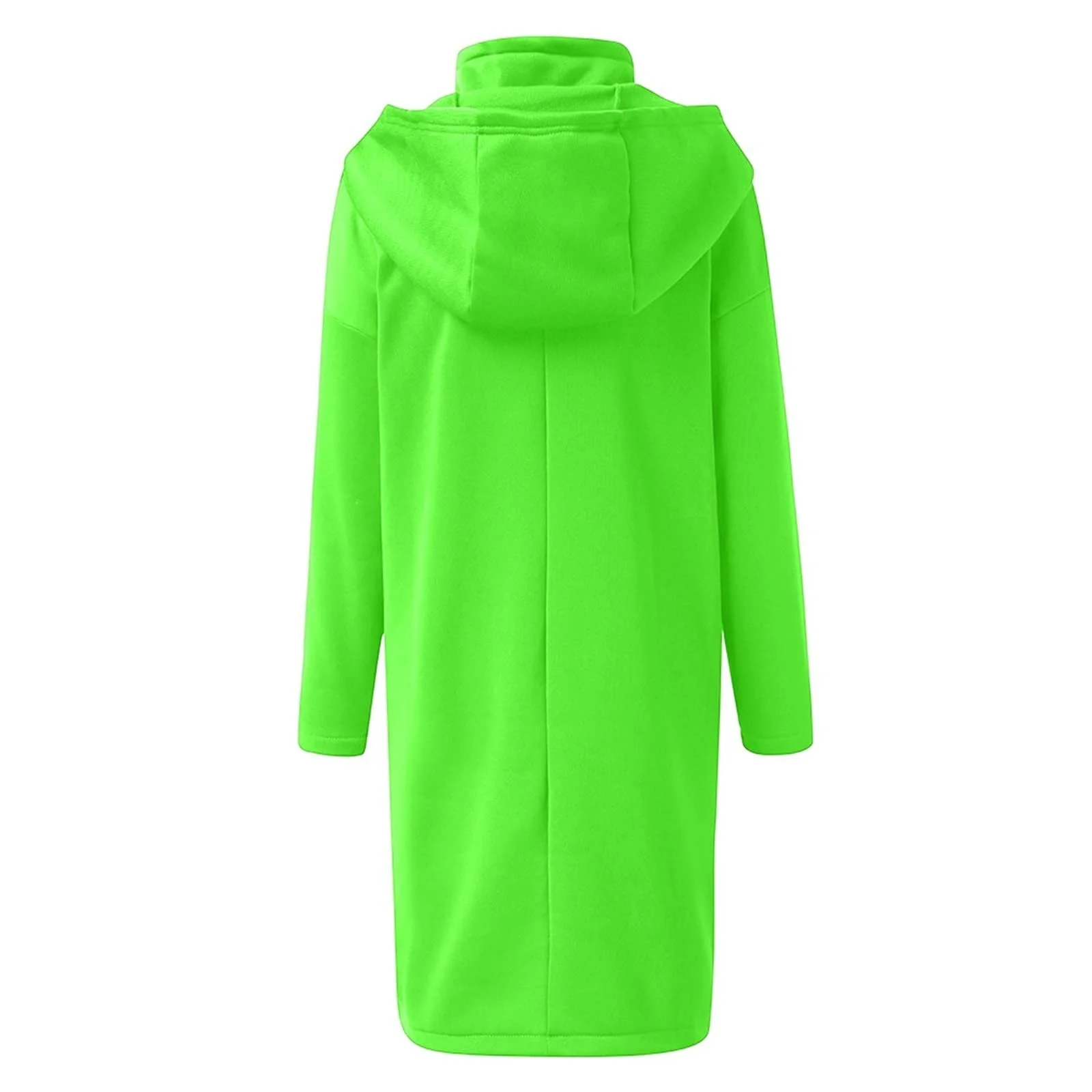 Пальто Yowablo для женщин, Худи, Осень-Зима, Теплое, Карманы, Кулиска, фото №4 Пальто Yowablo для женщин, Худи, Осень-Зима, Теплое, Карманы, Кулиска, фото №4