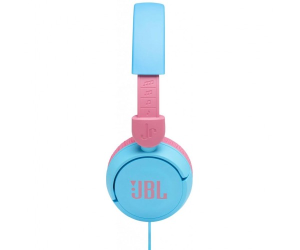 Навушники JBL JR 310 Blue/Pink 3.5 мм мікрофон динаміки 32 1 м дитячі JBLJR310BLU, фото №3