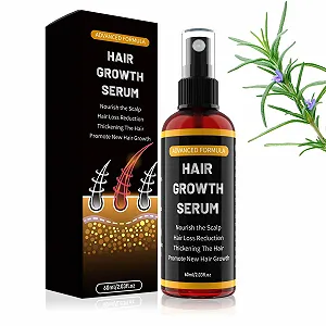 Спрей против выпадения волос 5% активных ингредиентов для мужчин и женщин, с маслом розмарина для роста волос при тонких волосах, средство для роста бороды для мужчин 60 мл - Фото 1