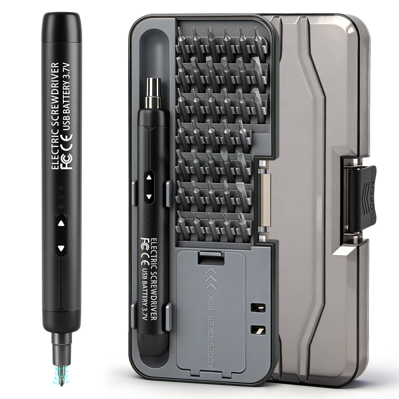 Набор аккумуляторных отверток Mini Electric Screwdriver Set 46 в 1 36 магнитных бит, фото №1 Набор аккумуляторных отверток Mini Electric Screwdriver Set 46 в 1 36 магнитных бит, фото №1