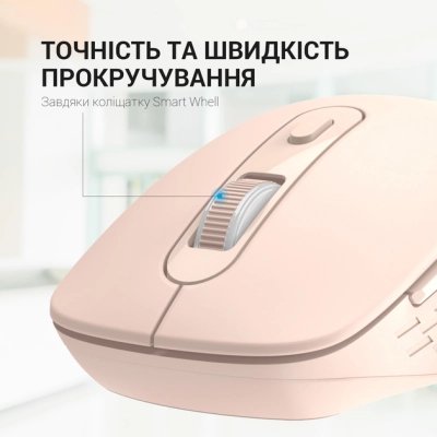 Мышка OfficePro M230P Silent Click Wireless/Bluetooth Pink (M230P), фото №9 Мышка OfficePro M230P Silent Click Wireless/Bluetooth Pink (M230P), фото №9
