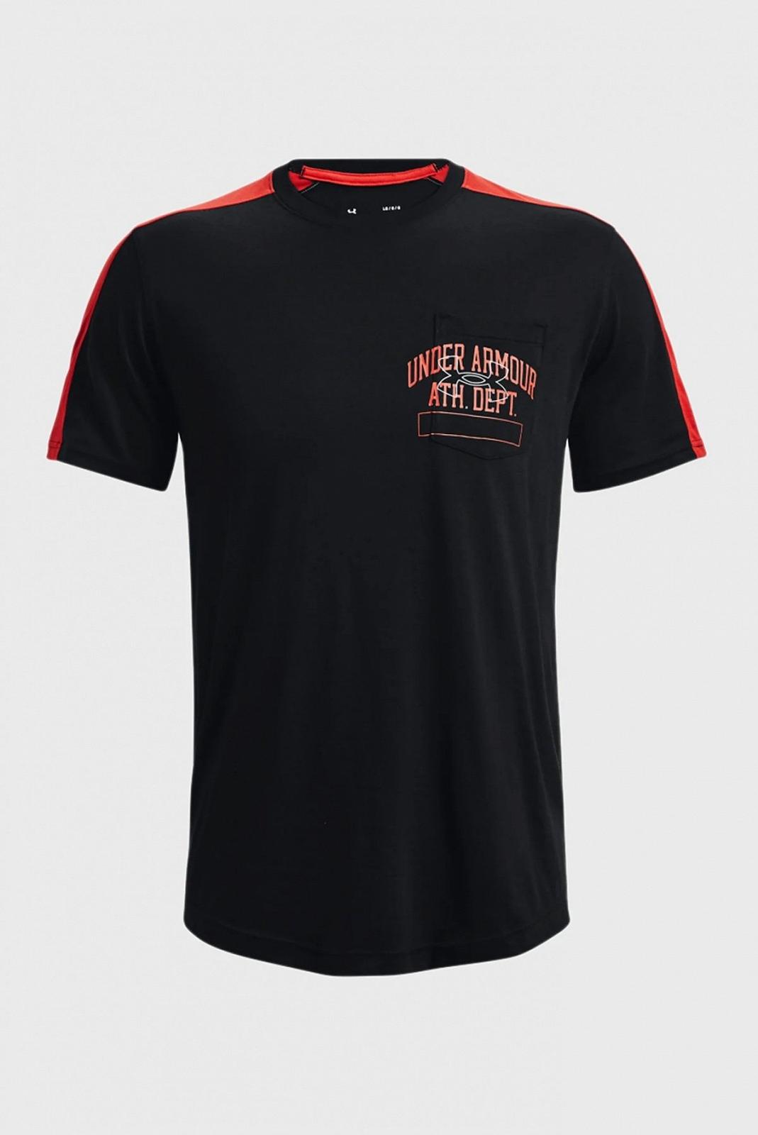 Футболка Under Armour Athletic Dept Pocket Tee 1370979-001 Черный XL, фото №4