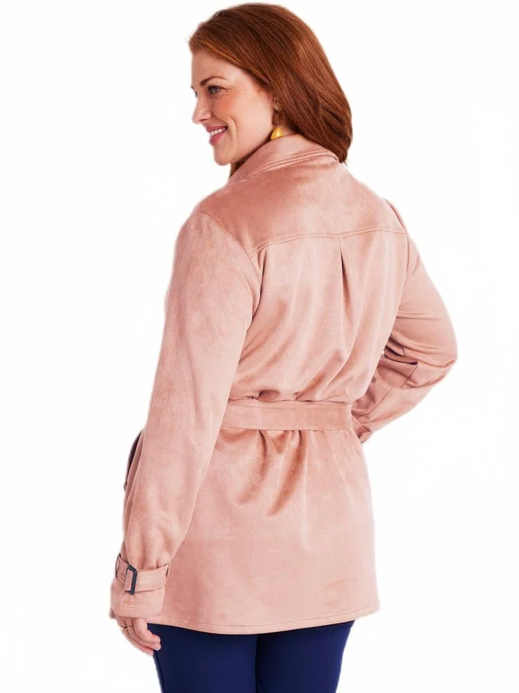 Пальто Afibel из искусственной замши короткое, фото №2