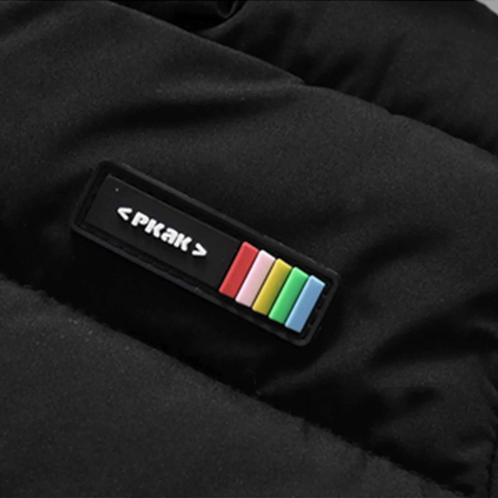 Дитяча стьобана куртка однотонна тепла пухова куртка з ведмежими вушками, фото №8