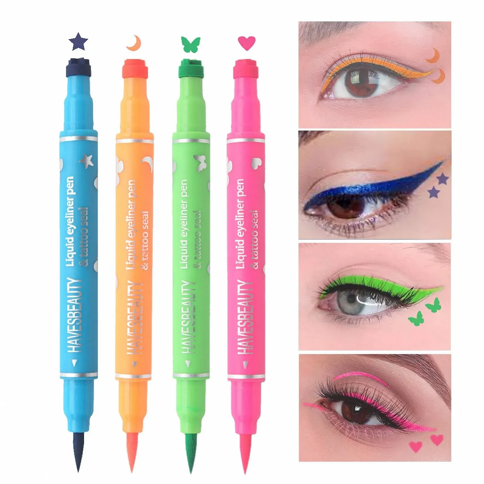 Підводка для макіяжу очей Weiting Подвійна Головка  водостійка, фото №7