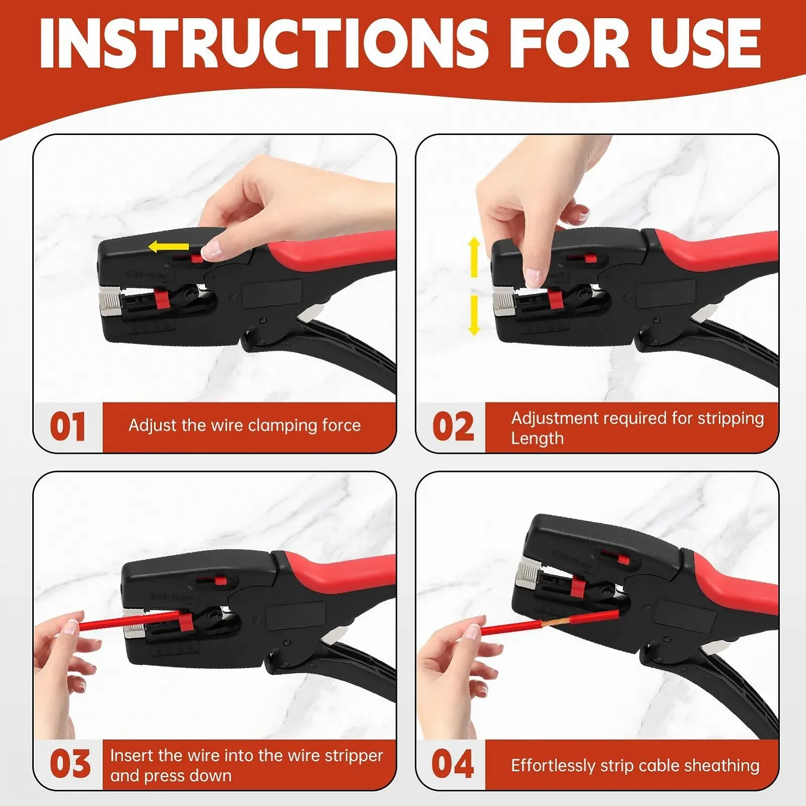 Стриппер автоматический 2-в-1 AWG 32-7 / 0.03-10 мм², фото №4