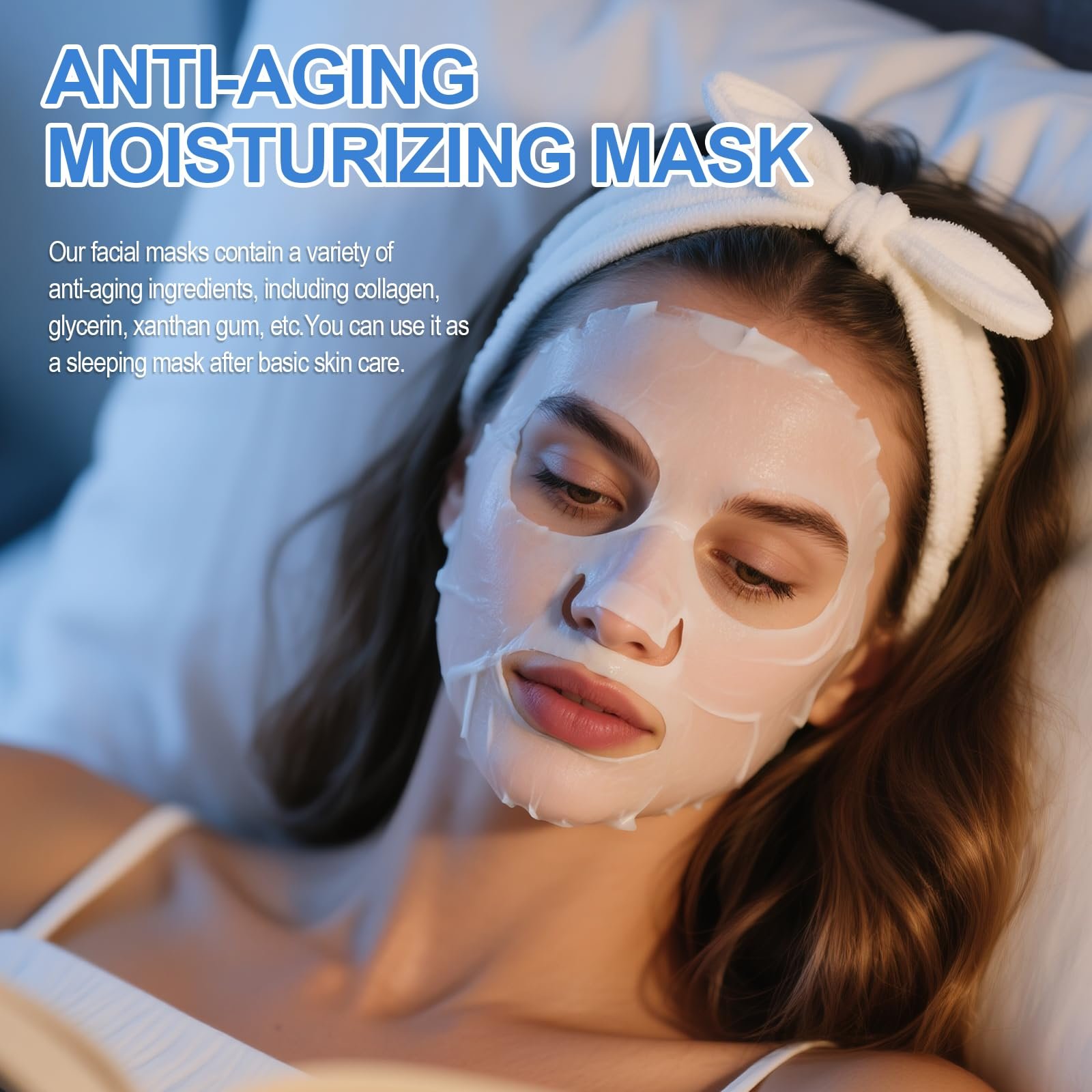 Маска для обличчя Collagen Real Зволожуюча, Заспокійлива, Тканинна, для всіх типів шкіри, 5 шт. в упаковці, фото №7