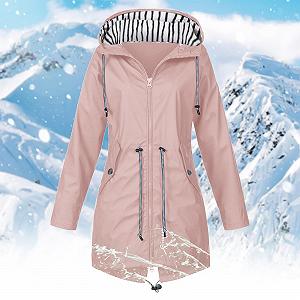 Куртка дождевая с капюшоном Легкая ветровка с длинными рукавами Молния Кулиска Дождевик с карманами Набор для верховой езды Для детей Девочки synthetic.ua - Фото 1