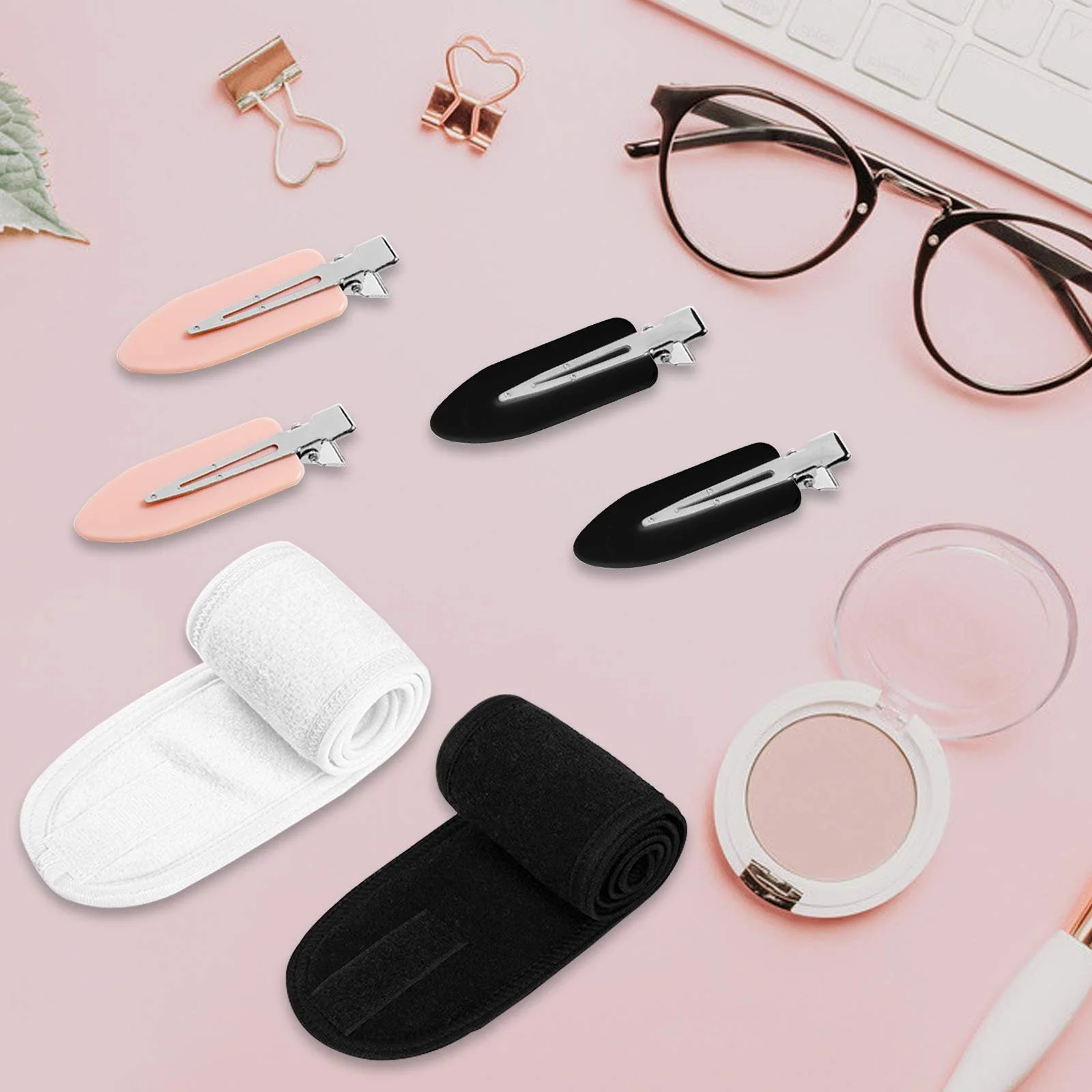 Пов'язка на голову для спа-процедур SourceTon, 6 шт, фото №4