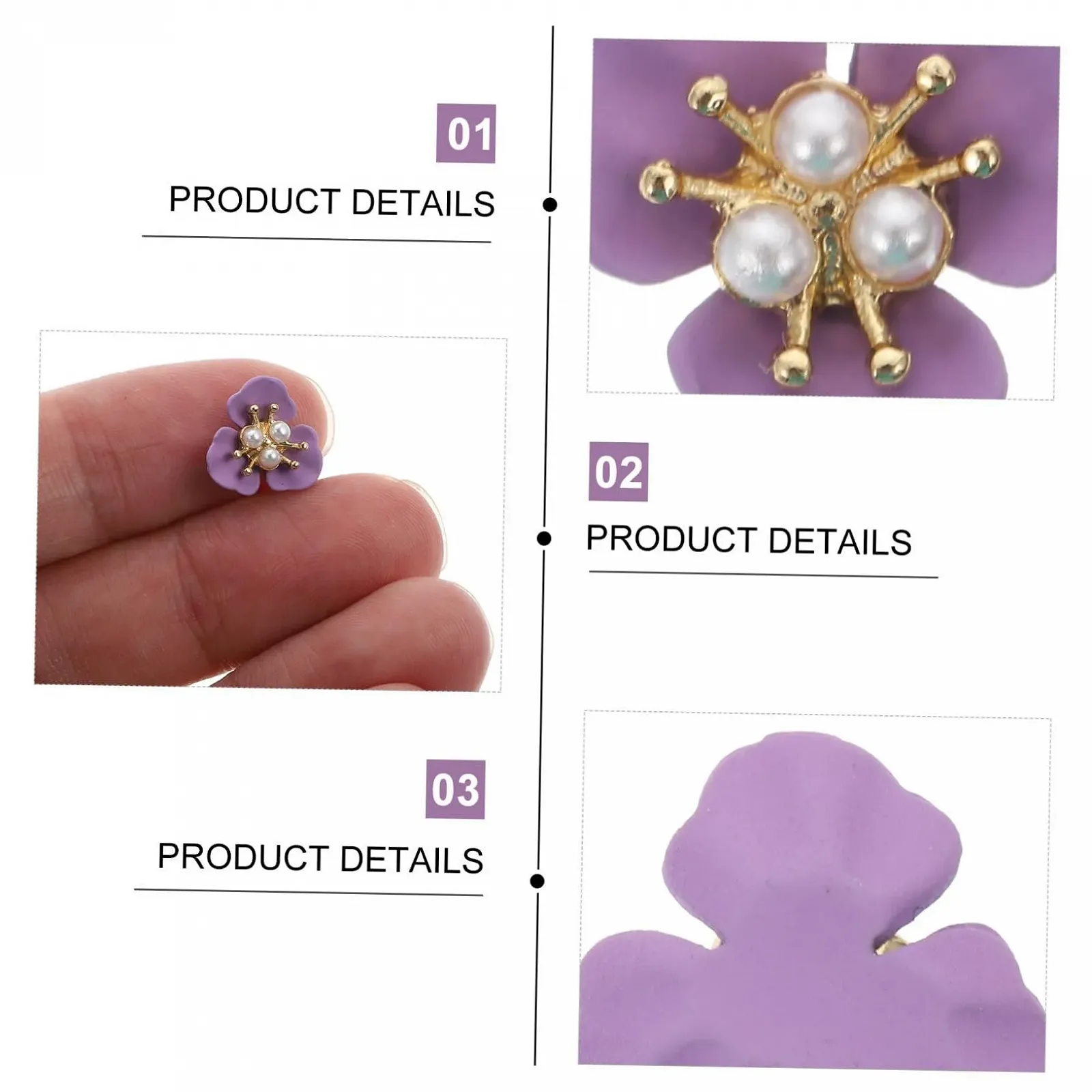 Перлини Housoutil стереоскопічні 10 шт. уп., фото №8