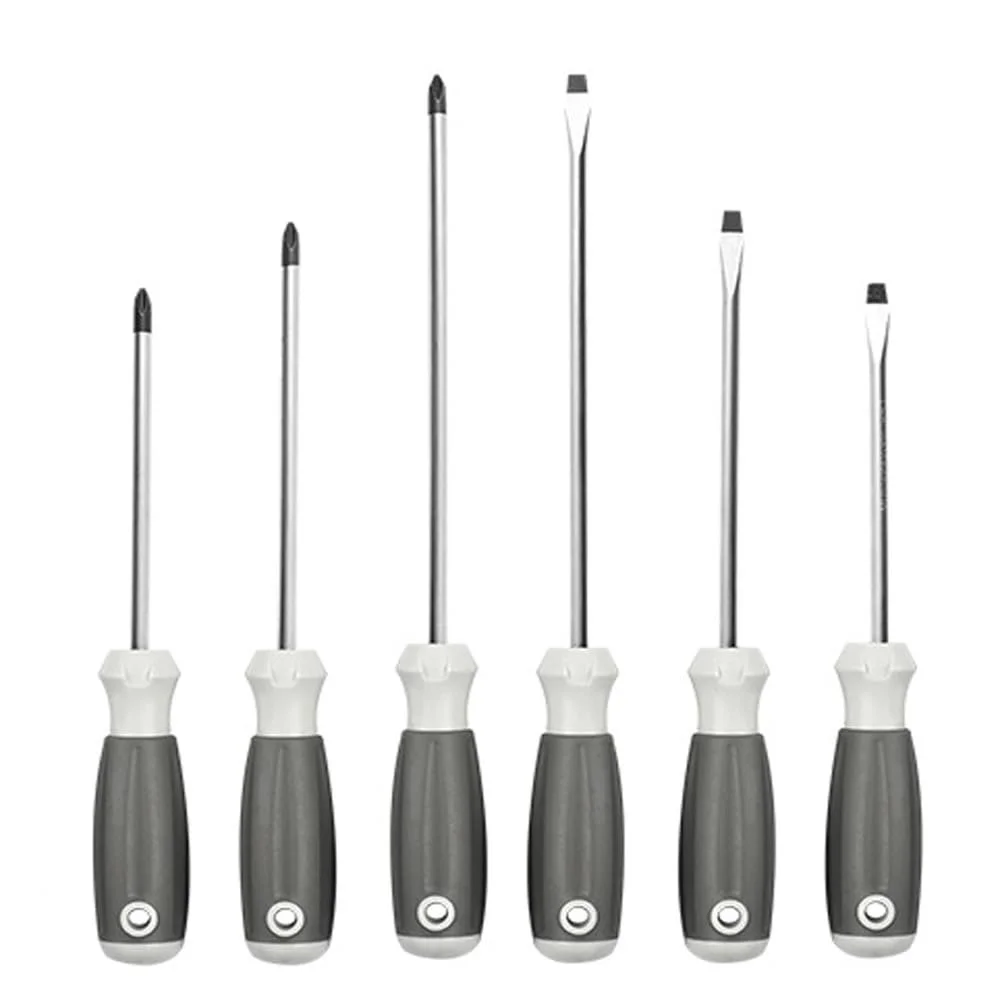 Набір викруток магнітних Phillips та шліцьових з ергономічною ручкою, фото №1