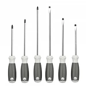 Набір викруток магнітних Phillips та шліцьових з ергономічною ручкою - Фото 1