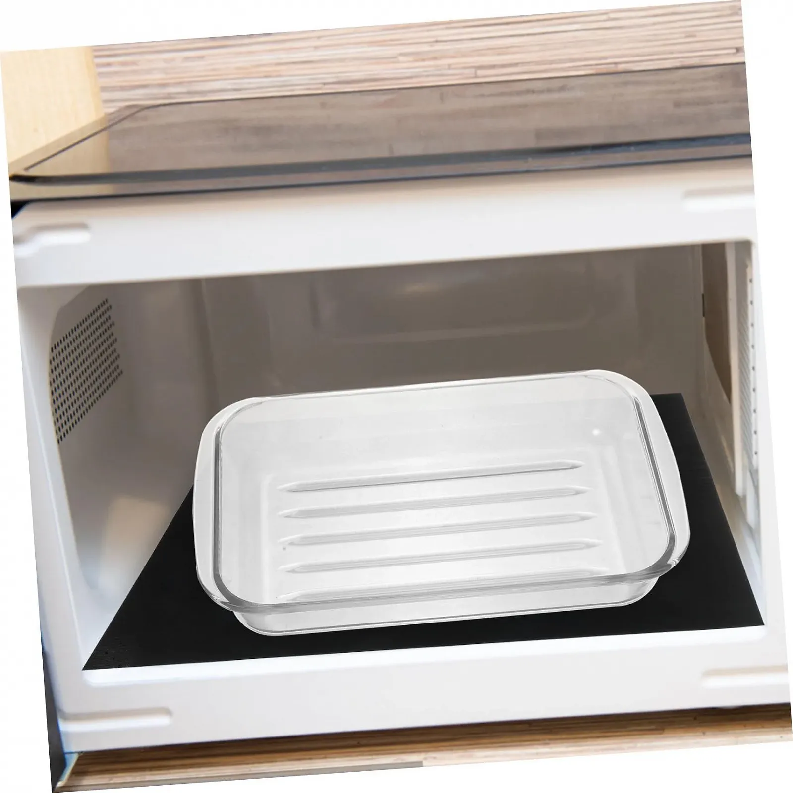 Форма для запекания стеклянная прямоугольная термостойкая из закаленного стекла для духовки и микроволновой печи, фото №3