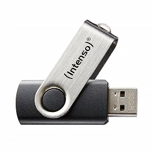 Купити USB-накопичувач Intenso Basic Line 64 GB USB 2.0 Сріблястий / Чорний - Фото 1 USB-накопичувач Intenso Basic Line 64 GB USB 2.0 Сріблястий / Чорний - Фото 1