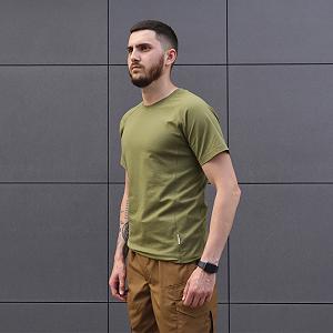 Футболка чоловіча тактична літня Ukr Cossacks оливкова synthetic.ua - Фото 1