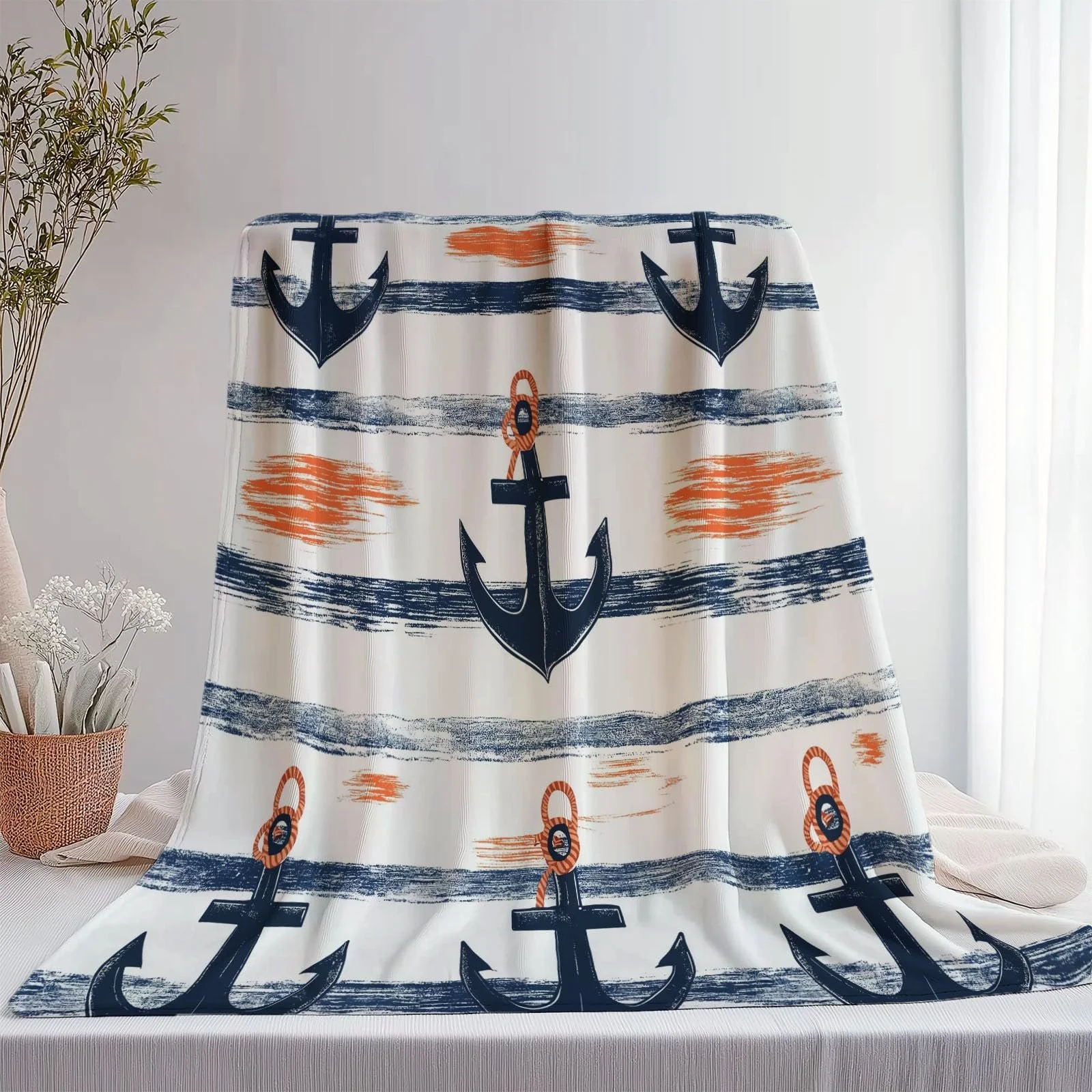 Покривало 3D Синій Фланелева 180 x 220 см, фото №6