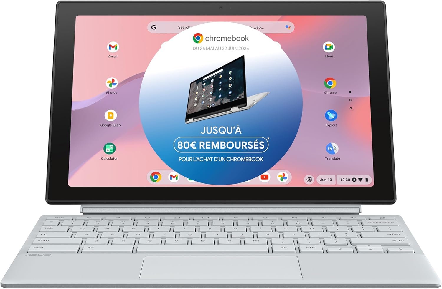 Сенсорный ноутбук 10.5" Asus Chromebook CM3001DM2A-R70173 MediaTek Kompanio 520 RAM 8GB eMMC 128GB 12 час батарея ChromeOS (UKR), фото №1