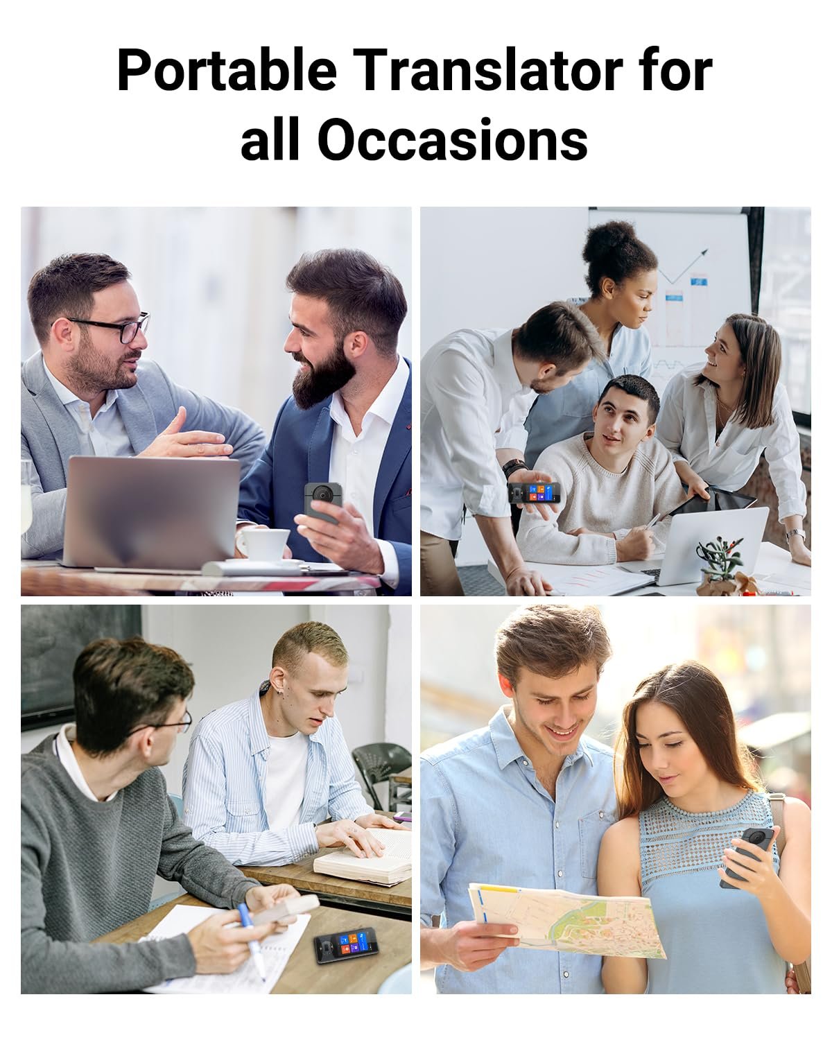 Пристрій для перекладу голосу Xupurtlk W10 144 мови, Білий, фото №7 Пристрій для перекладу голосу Xupurtlk W10 144 мови, Білий, фото №7