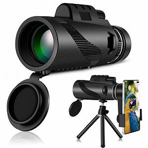 Монокуляр Gift Telescope 10x40 для смартфона тримач штатив Bak4 Призма водонепроникний - Фото 1
