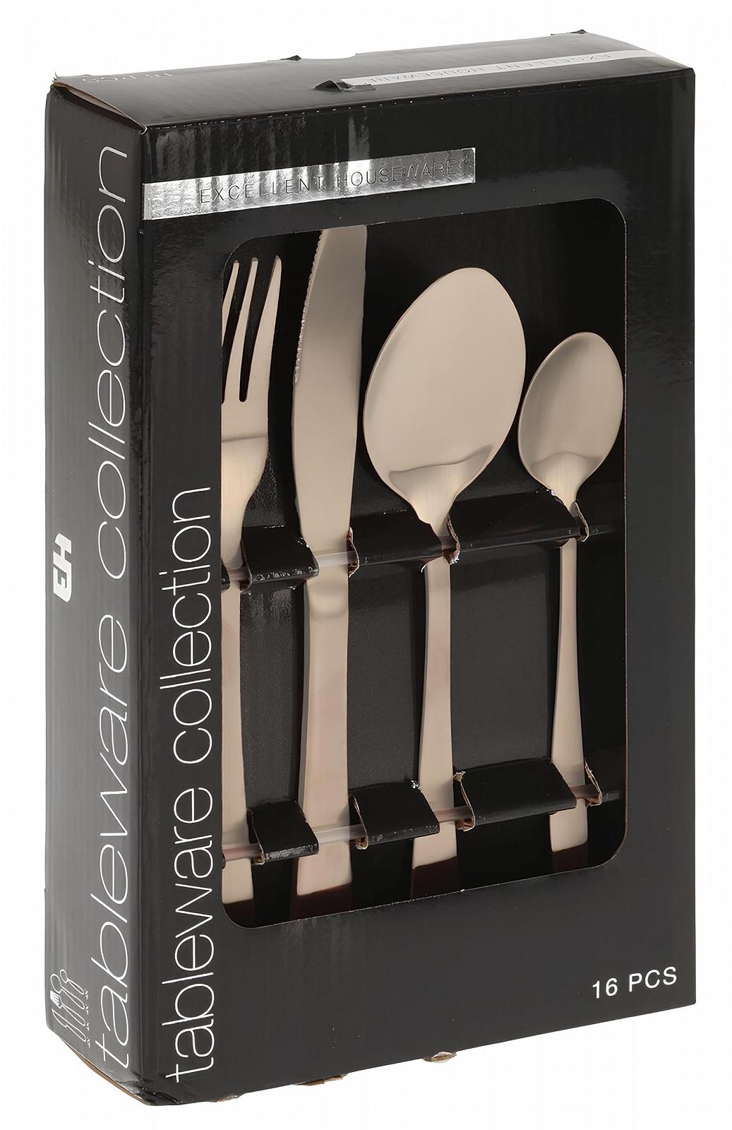 Набор столовых приборов Self Import Agencies 430 Нержавеющая сталь Золотой, фото №1 Набор столовых приборов Self Import Agencies 430 Нержавеющая сталь Золотой, фото №1