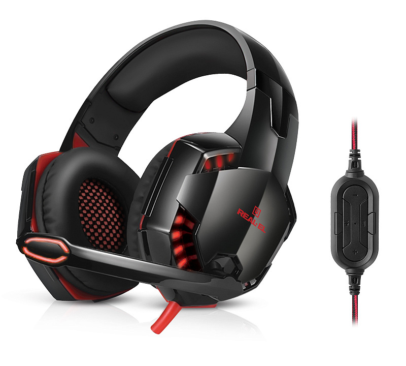 Навушники REAL-EL GDX-8100 ігрові 7.1 з мікрофоном USB, фото №1