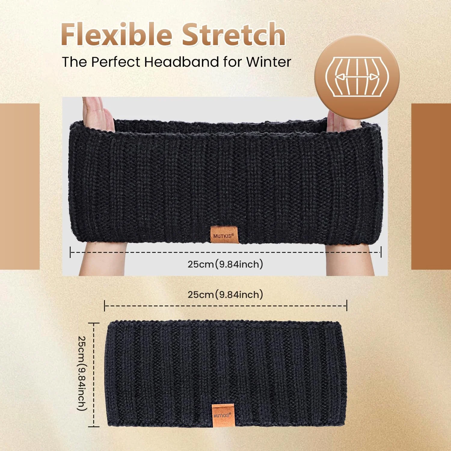 Жіноча зимова пов'язка на голову, фото №6 Жіноча зимова пов'язка на голову, фото №6