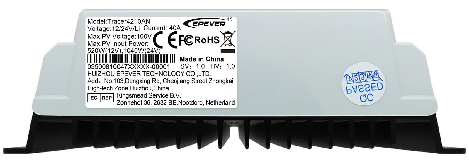 Контроллер заряда MPPT Epever Tracer-AN 12 В/24 В, фото №8 Контроллер заряда MPPT Epever Tracer-AN 12 В/24 В, фото №8