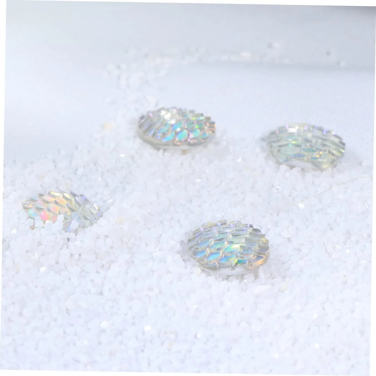 Стразы Стеклянные COHEALI Круглые Плоские 50 шт., фото №3