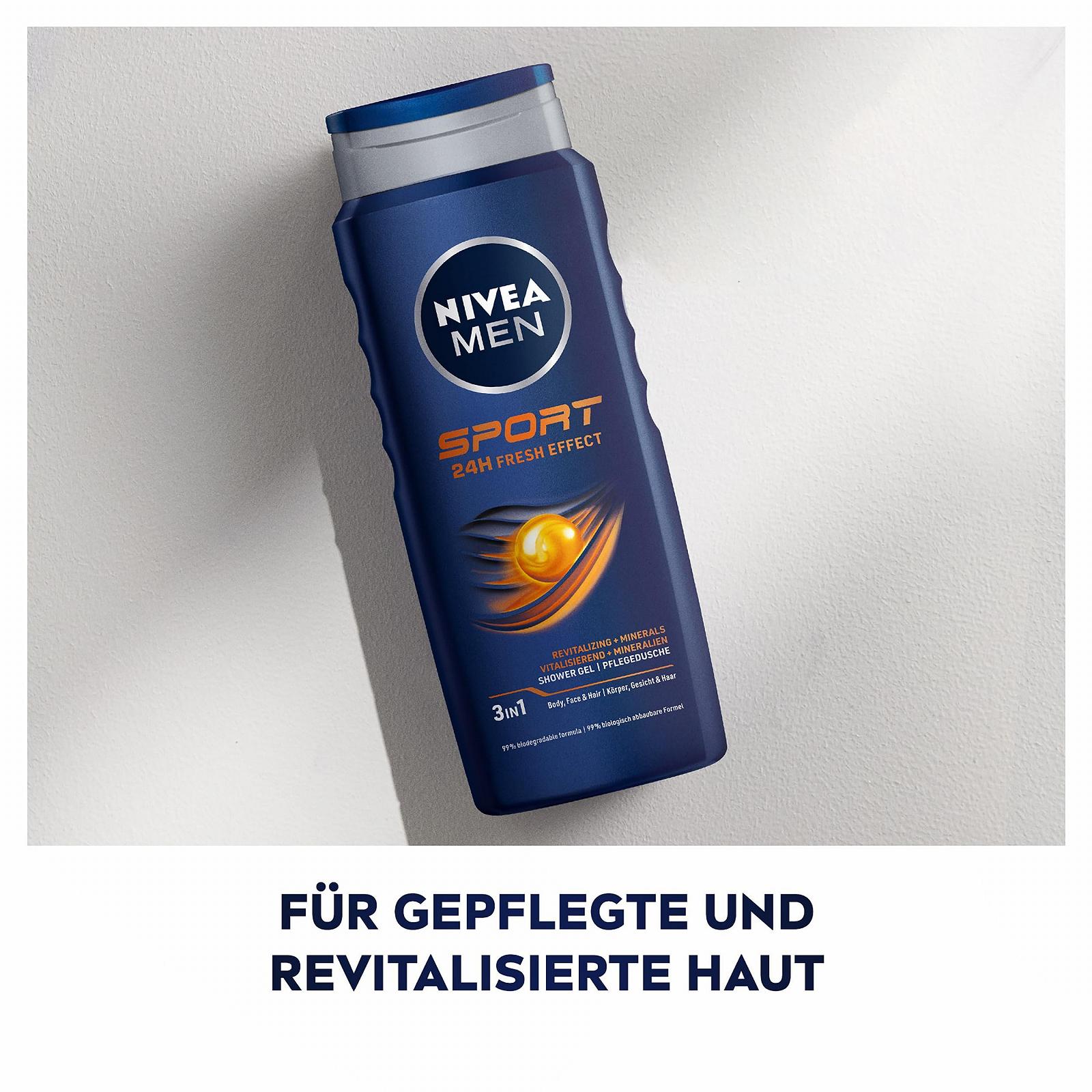 Гель для душа NIVEA MEN Sport с минералами 500 мл, фото №2