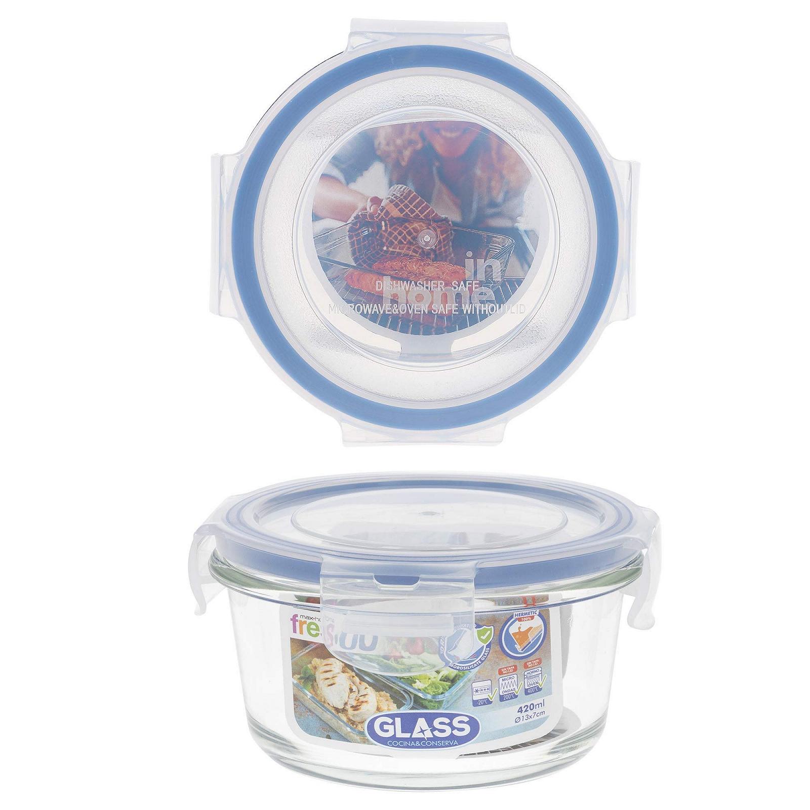 Контейнери для зберігання їжі AKTIVE Max Home Pack of 12 420 ml Round, фото №7