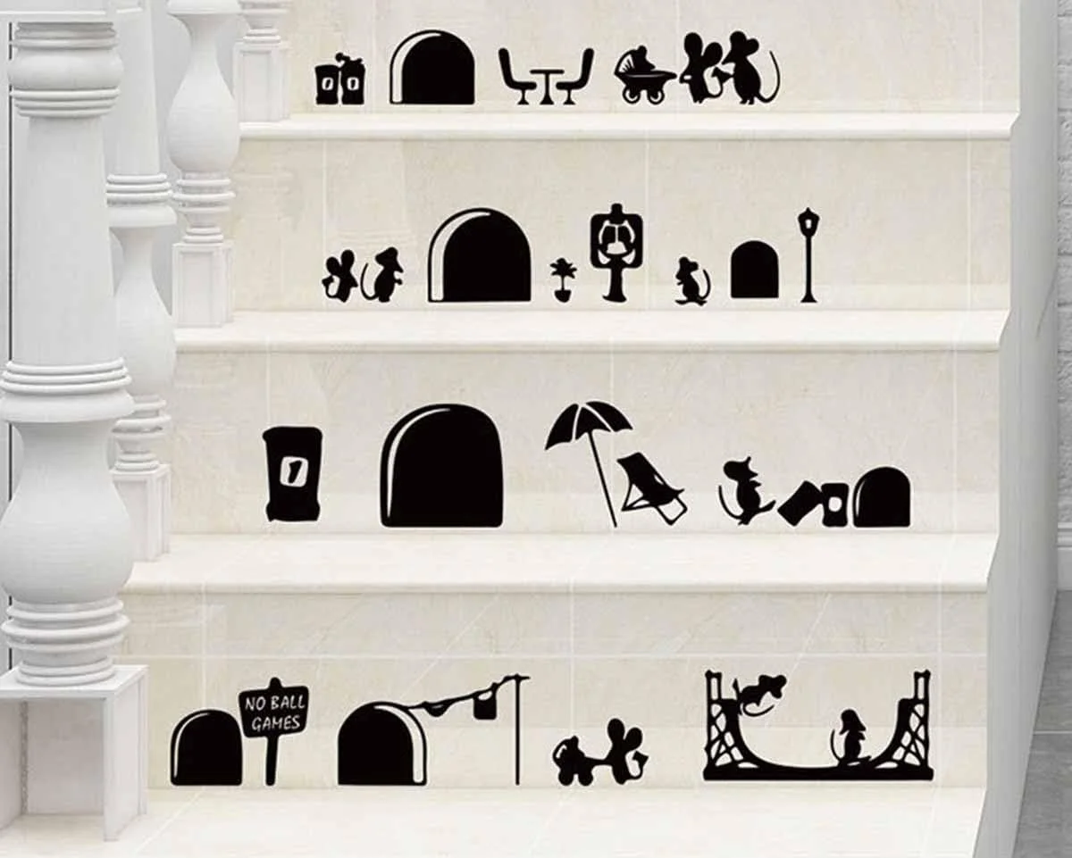 Наклейки Мишача нора вінілові 55 x 25 см, фото №1