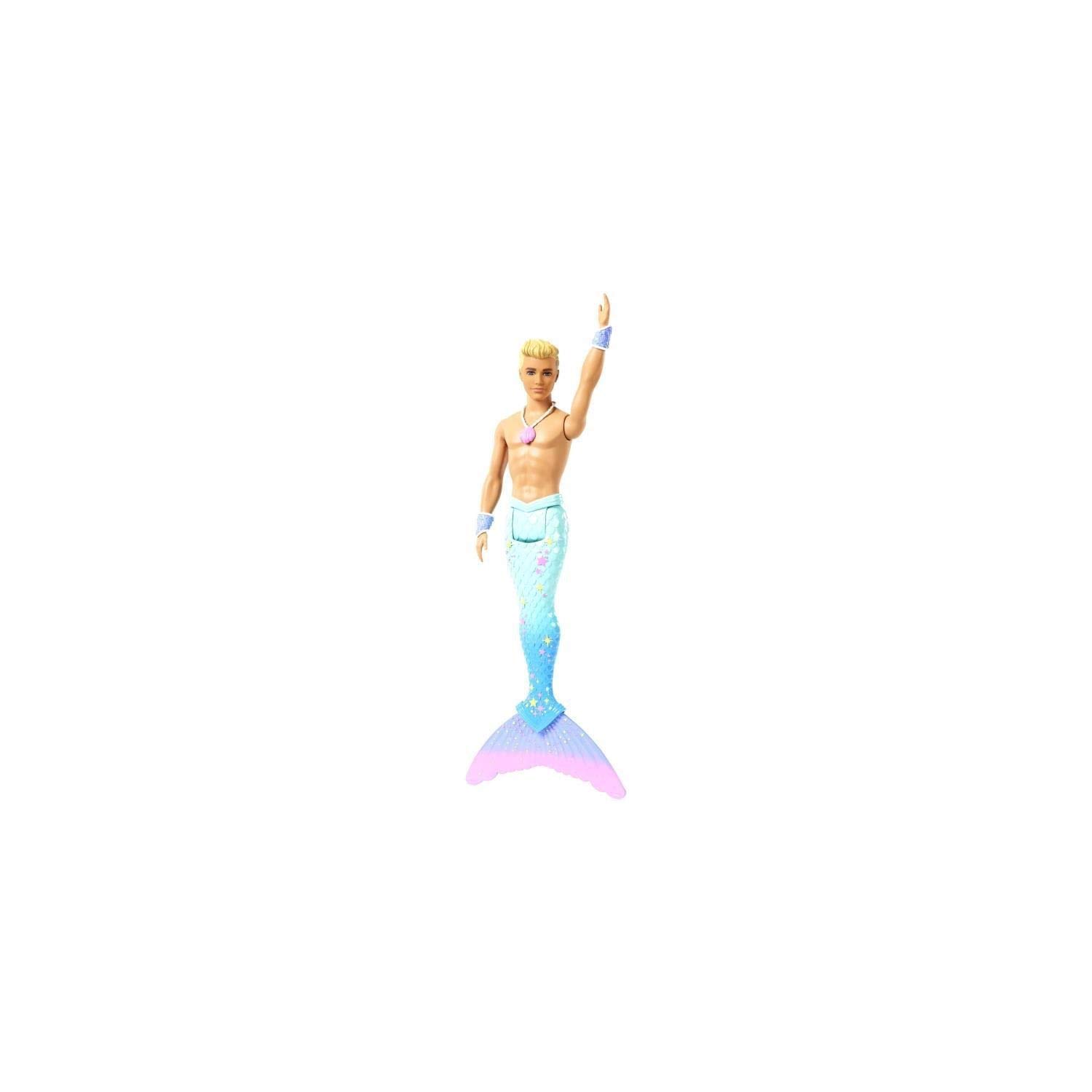 Кукла Mattel Barbie Dreamtopia Ken Merman с хвостом в радужных цветах, фото №3