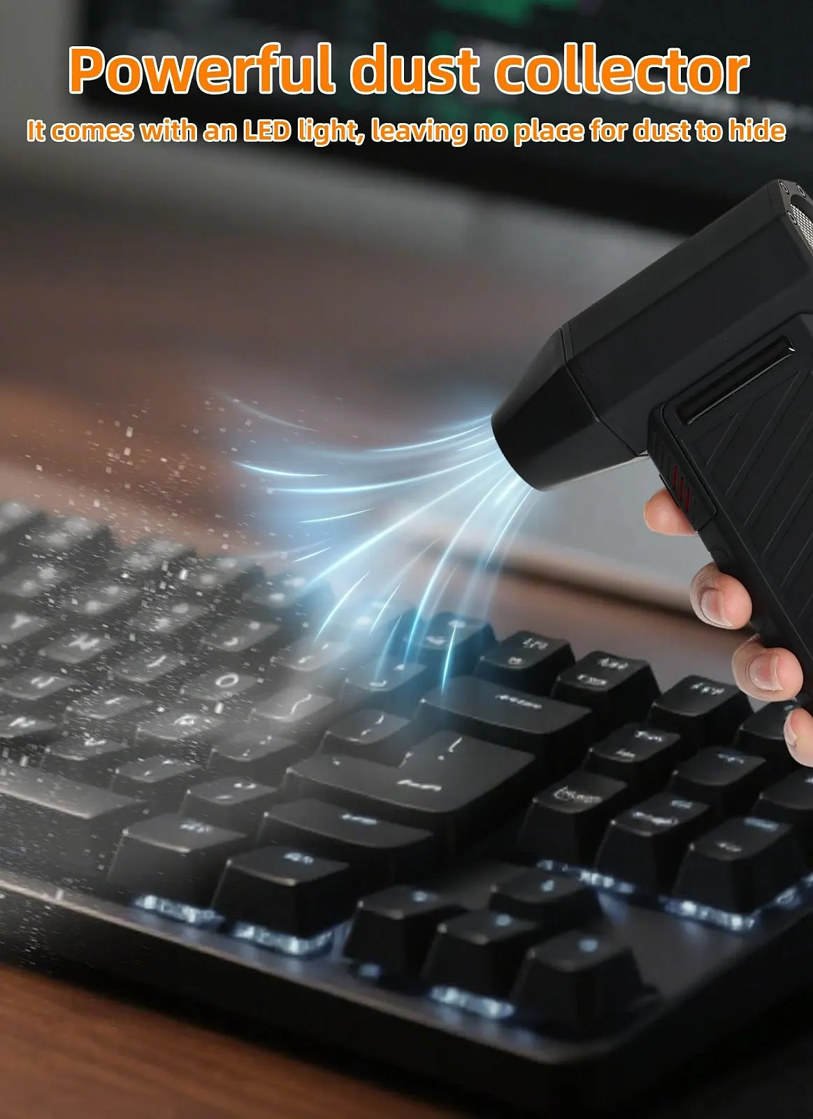 Електрична повітродувка AONYIYI Матовий чорний, фото №2 Електрична повітродувка AONYIYI Матовий чорний, фото №2