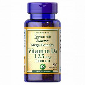 Vitamin D3 5000 IU 200caps - Фото 1