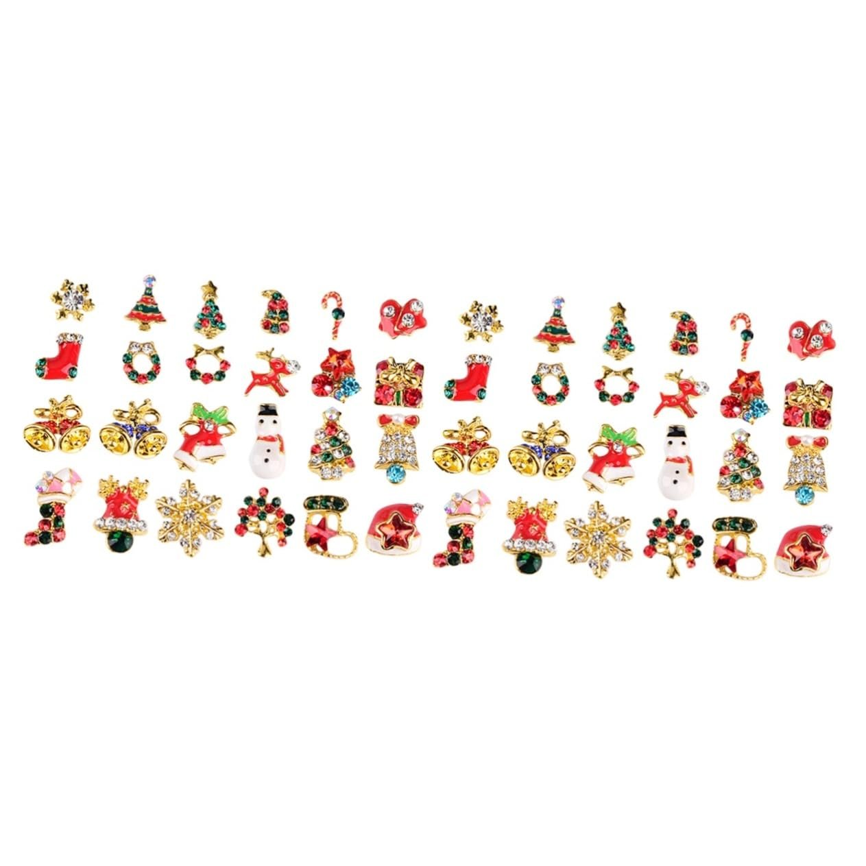Украшения для ногтей Рождественская тематика 48 шт., фото №1