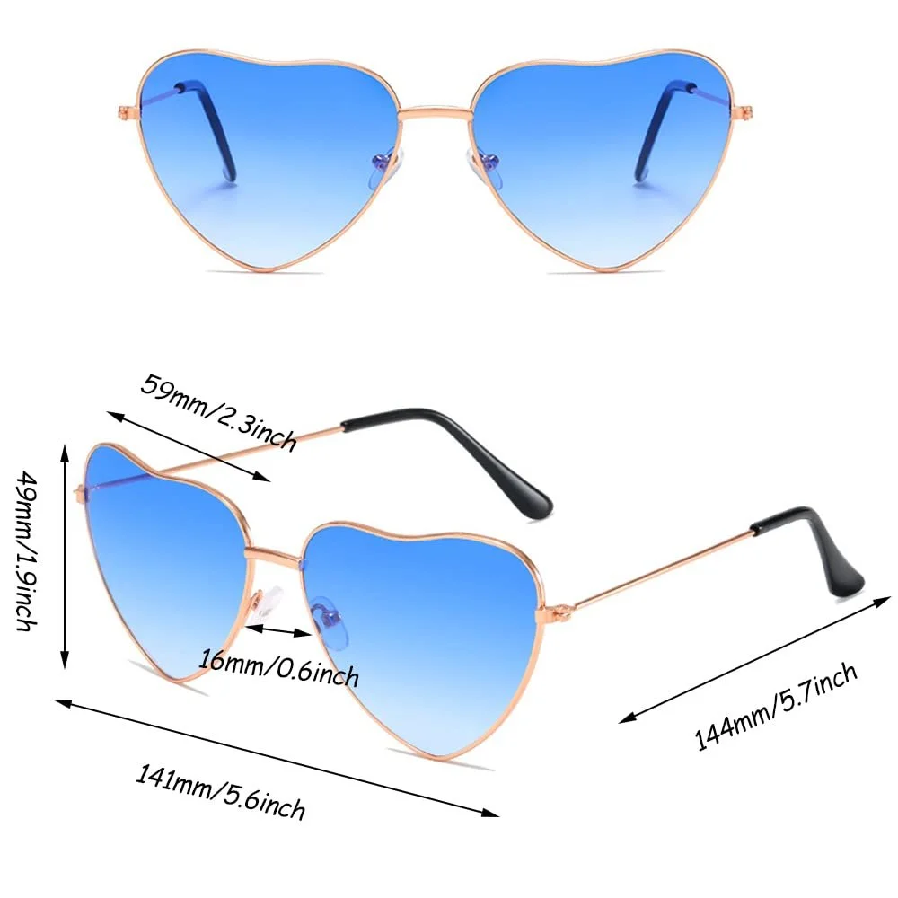 Солнцезащитные очки Hippie Colrid Ретро Розовый (3 пары), фото №2