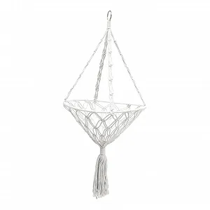 Подвес для растений HEMOTON хлопковый потолочный Макраме - Фото 1