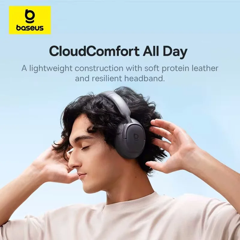 Навушники Baseus Bass BH1 SuperBass 2.0 ENC BT6.0 80h Black, фото №7