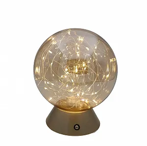 Настільна лампа Luxus Mila Touch LED Акумуляторна Dimmable Золотиста H19 x Ø15 - Фото 1