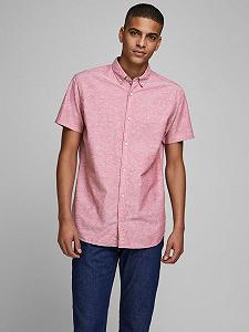 Рубашка Jack&Jones SlimFIT 12163857 Rio Red Розовая M - Фото 1