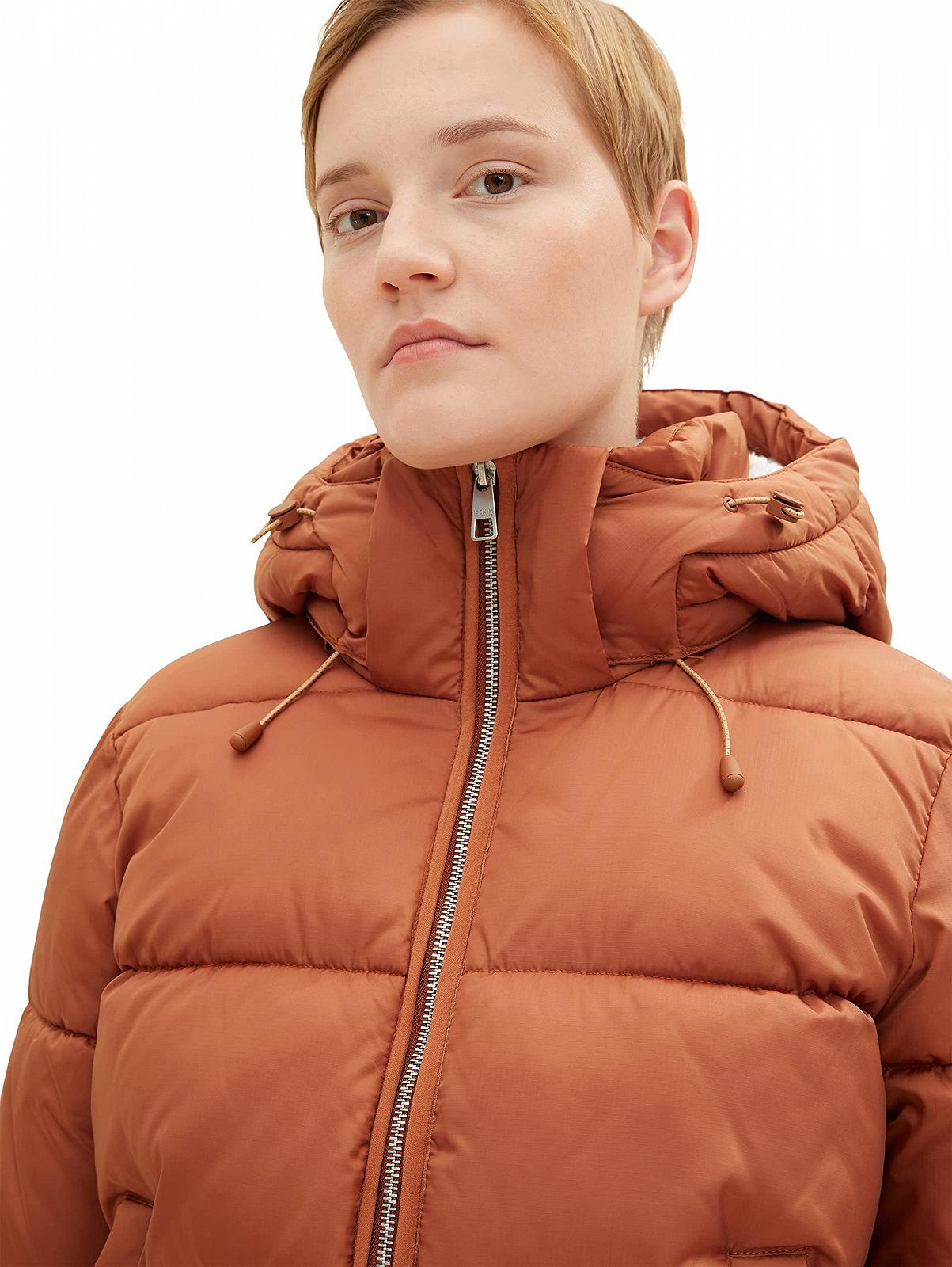 Жіноча куртка TOM TAILOR Denim Puffer з капюшоном, що знімається, фото №6