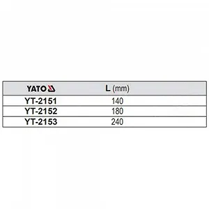 Затискач Yato professional 2151 Cr-V 140 мм synthetic.ua - Фото 1