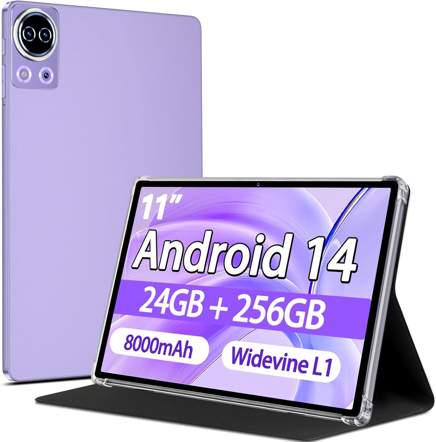 Планшeт 11" Skyegg K15 8+16/256Gb 8 ядер Android 14 8000 mAh Фіолетовий, фото №1