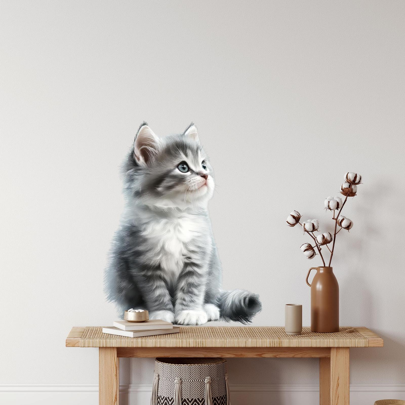 Наклейка на стіну GRAZDesign Cat Kitten 39 x 30 см, фото №1