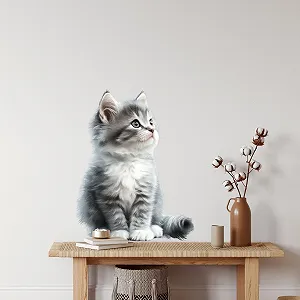 Наклейка на стіну GRAZDesign Cat Kitten 39 x 30 см - Фото 1