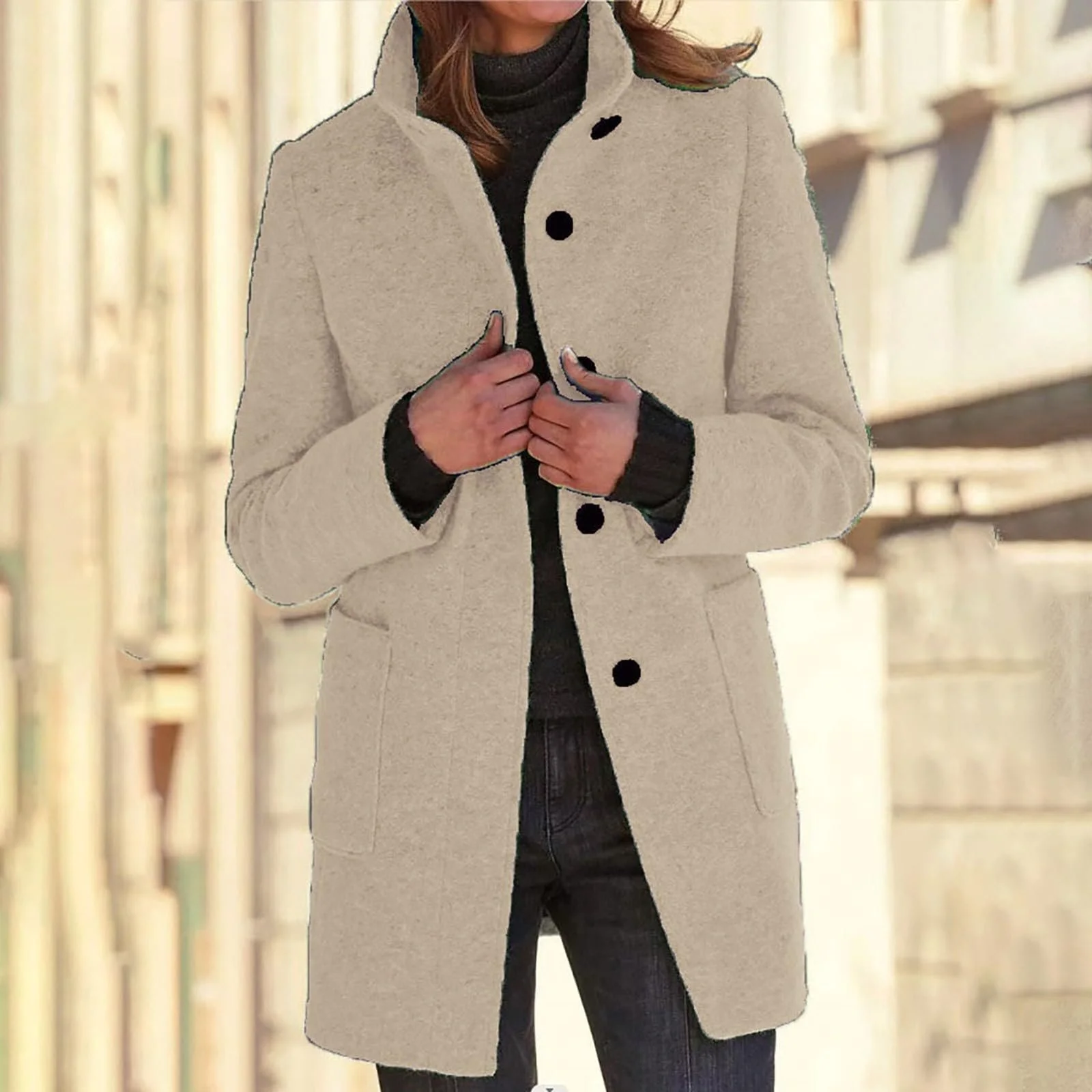 Жіноче пальто-тренч, фото №2