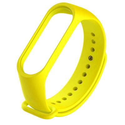 Ремешок для фитнес браслета BeCover Silicone Xiaomi Mi Band 3/4 Yellow 704130, фото №2