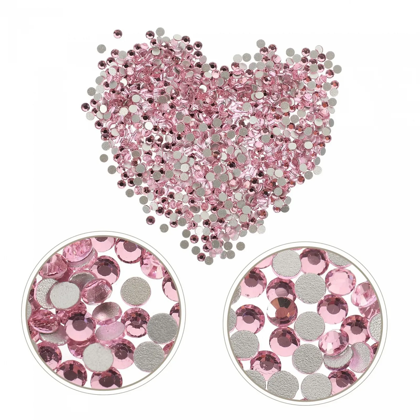 Стразы для ногтей FRCOLOR, 2 шт, розовые, фото №6